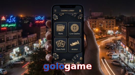 Main screen of Gologame app page for PK players